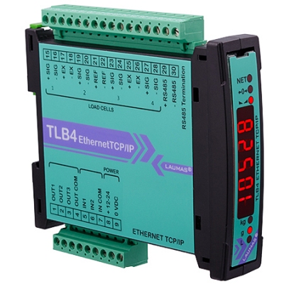 TLB4 ETHERNET TCP/IP - TRASMETTITORE DI PESO DIGITALE (RS485 - Ethernet TCP/IP )