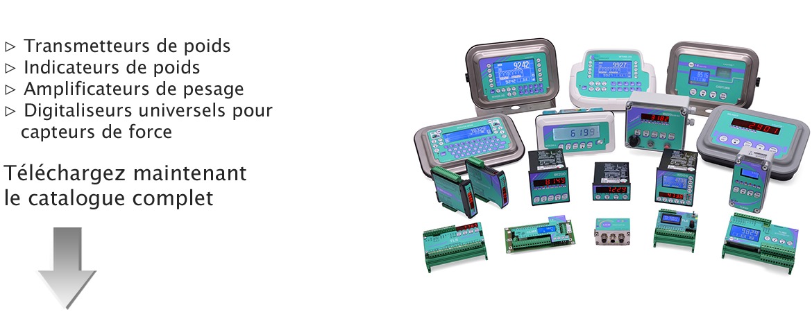 Instruments pour le pesage industriel