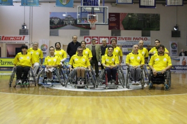 Esordio campionatura seria A2 Basket in carrozzina Laumas Polisportiva gioco basket stagione 2011-2012 