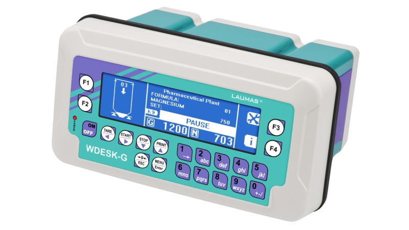 WDESK G-model weight indicator with graphic and synoptic display