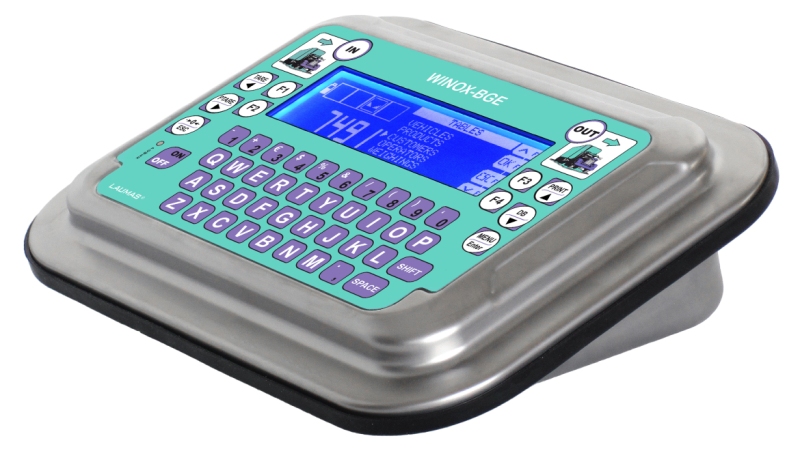 The LAUMAS WINOX BGE-model weight indicator, with advanced software for weighbridges