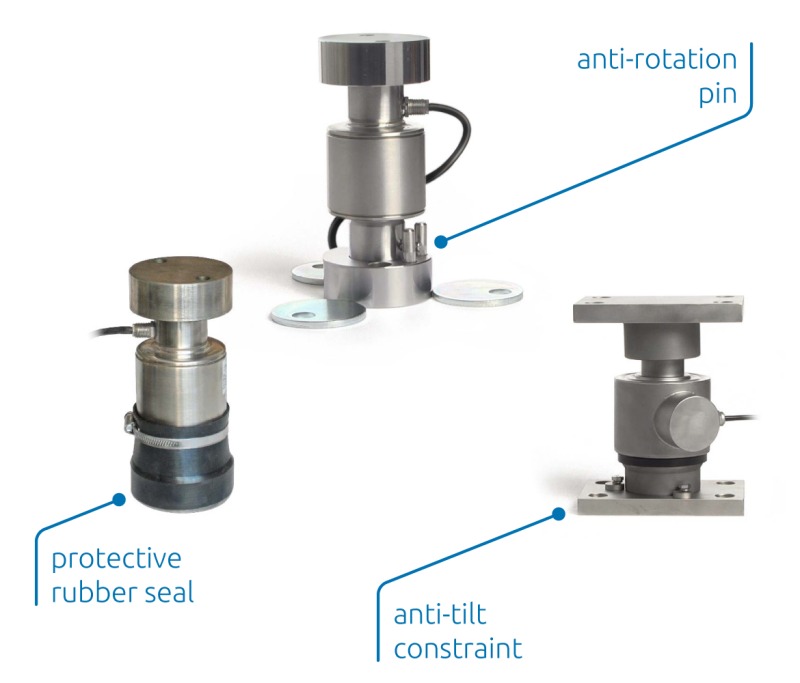 The KITCO, KITCOK and KITCOL mounting accessories, for weighbridges.