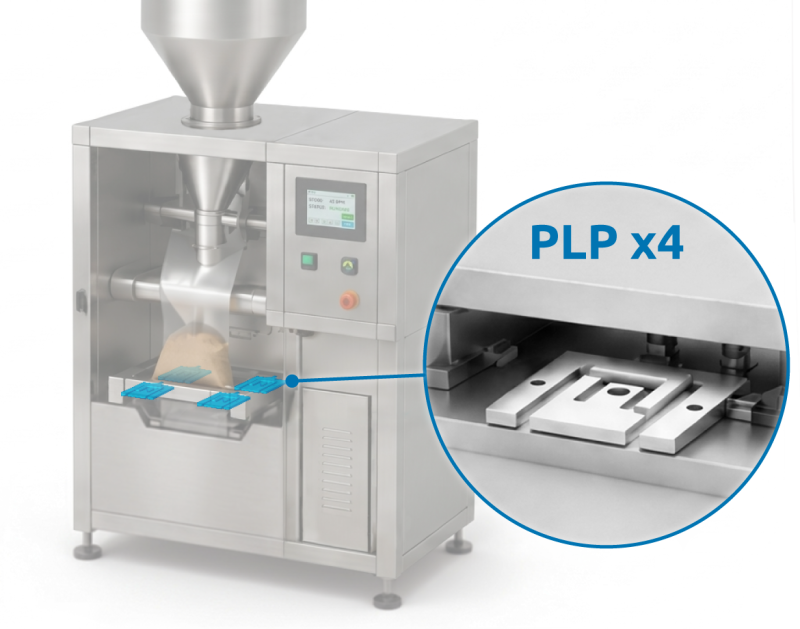 Capteurs de pesage PLP sur une machine d'emballage