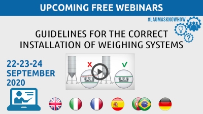 WEBINAR: Guidelines for the installation of weighing systems