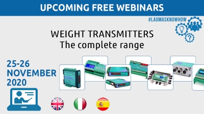 Webinar - Transmisores de peso LAUMAS - la gama completa