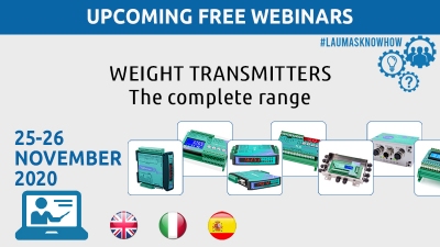 Webinar - Trasmettitori di peso LAUMAS - la gamma completa