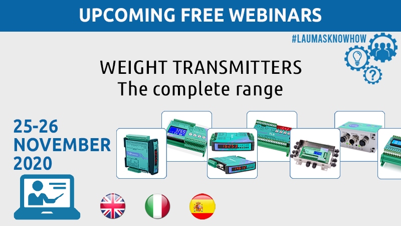 Webinar - Transmissores de peso LAUMAS - a gama completa