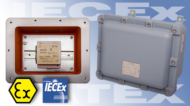 Power supply in explosion proof box ATEX IECEx
