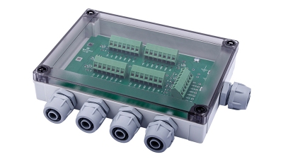 C41NR - KASTEN AUS ABS MIT PLATINE FÜR PARALLELANSCHLUSS VON BIS ZU 4 WÄGEZELLEN