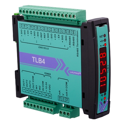 TLB4 - TRASMETTITORE DI PESO ANALOGICO E DIGITALE ( RS485 )