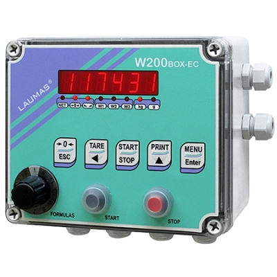 W200BOXEC - INDICATEUR DE POIDS EN  BOÎTIER IP64 (pour pesage et dosage)